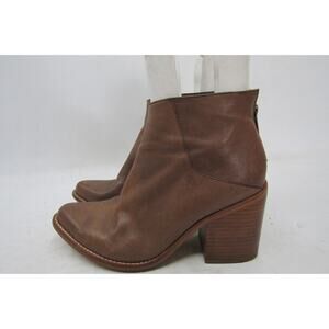Sol Sana Womens Size 39 EUR Brown Leather Zip Ankle Fashion Boots Booties